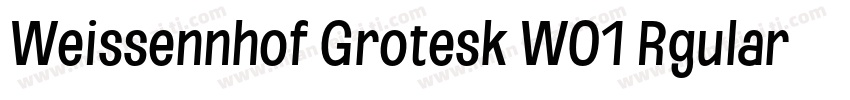 Weissennhof Grotesk W01 Rgular字体转换